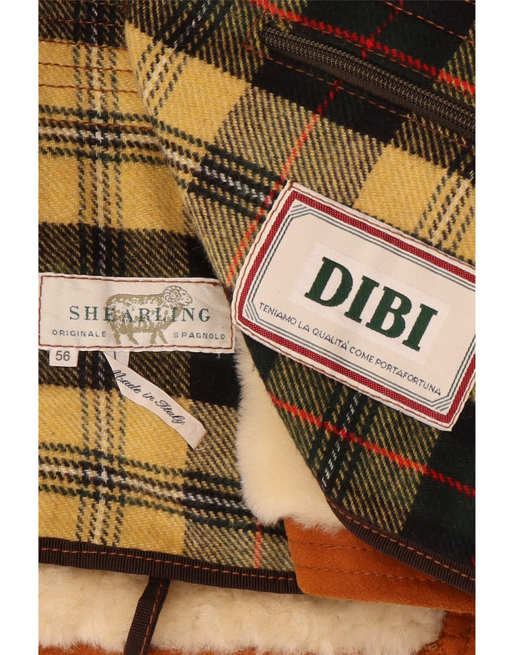 Dibi Veste en peau de mouton pour homme IT 56 3XL Marron peau de mouton