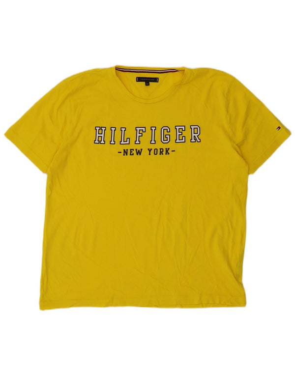 Tommy Hilfiger T-shirt graphique pour homme 2XL Jaune