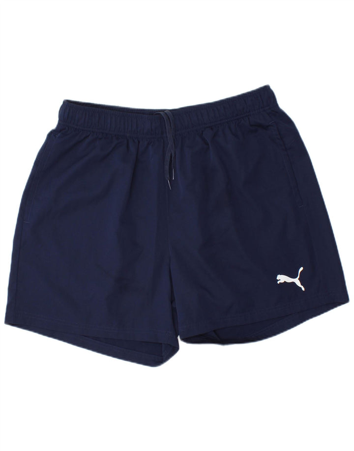 Puma Short de Sport Homme XL Bleu Marine Polyester