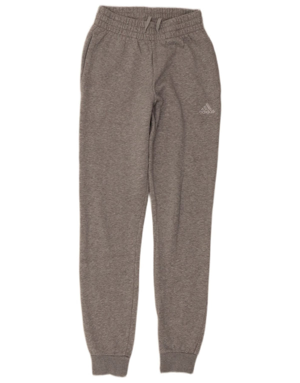 Adidas Pantalon de survêtement pour femme Joggers UK 0/2 2XS Gris Coton
