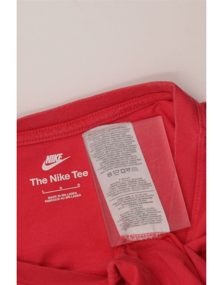 NIKE T-shirt graphique pour hommes en coton rose grand