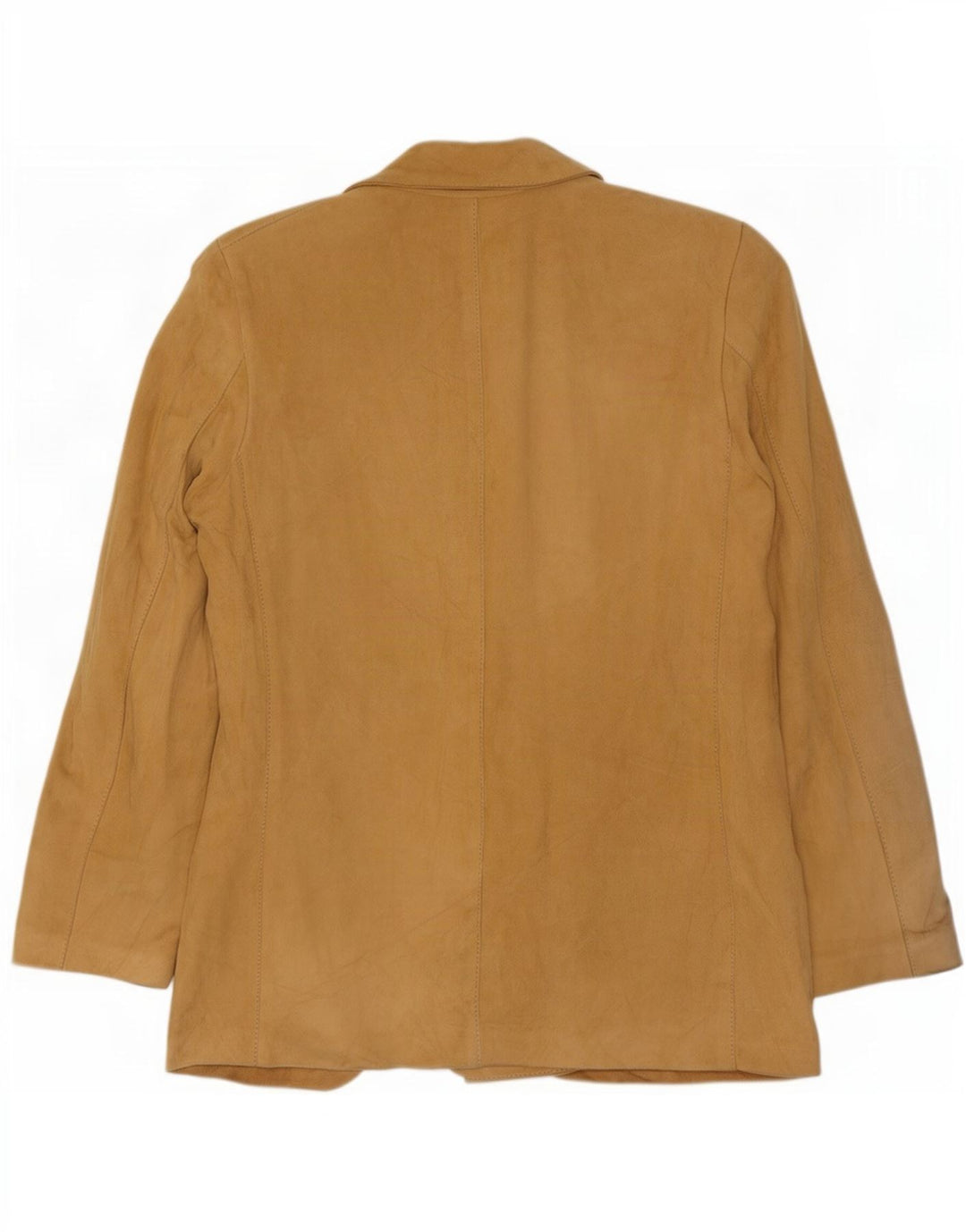 vintage Femme Double Breasted Suede Blazer Veste IT 44 Beige Moyen