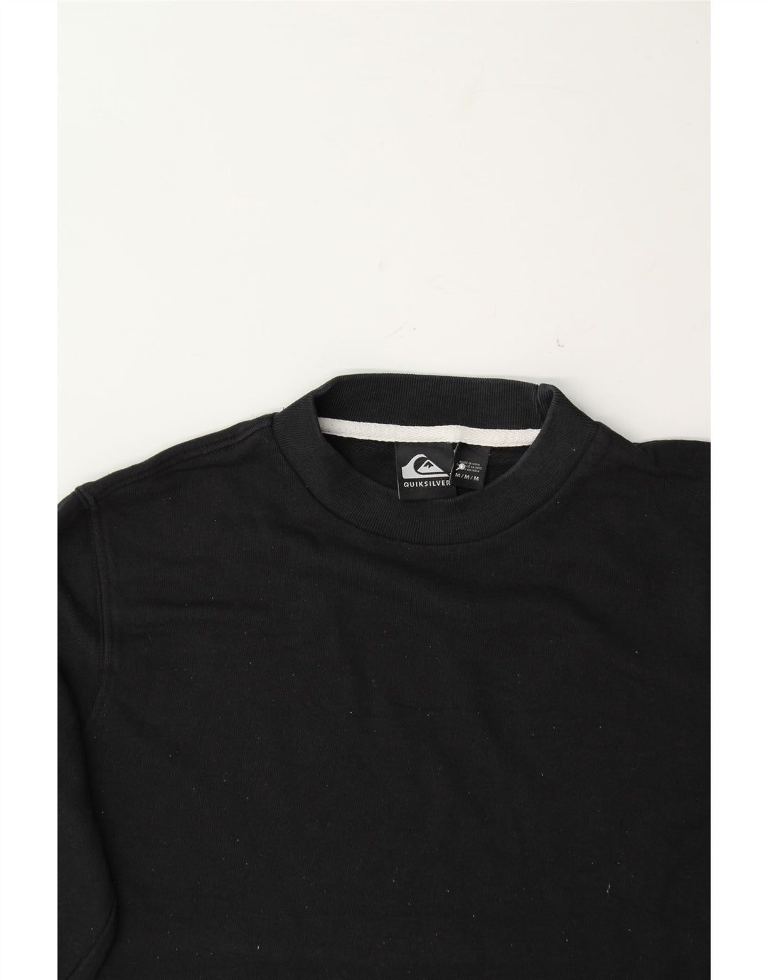 QUIKSILVER Womens Sweatshirt Jumper UK 14 Medium Black Cotton Vintage Quiksilver and Second-Hand Quiksilver from Messina Hembry 