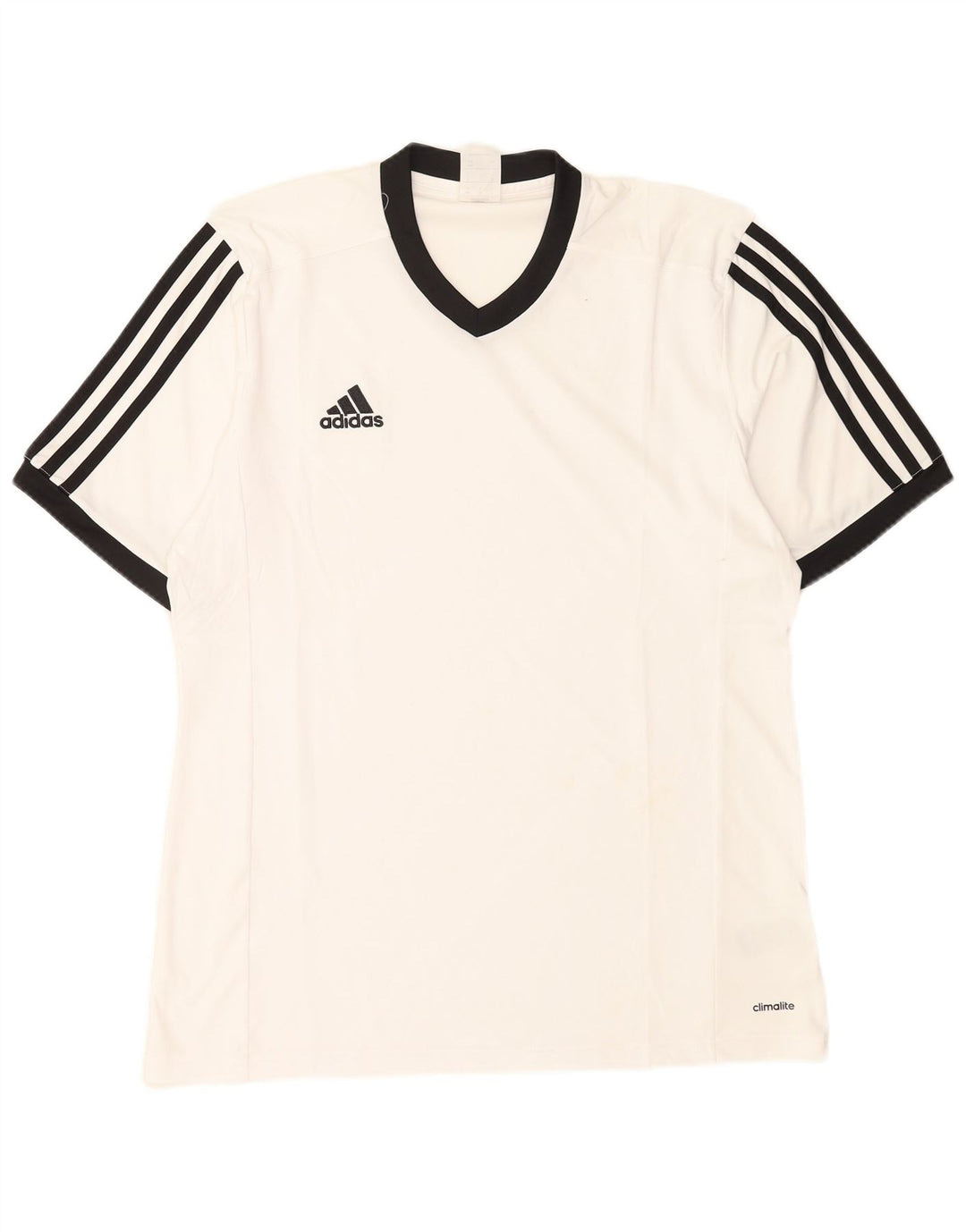 Adidas Hommes Climalite T-Shirt Haut Grand Blanc Polyester