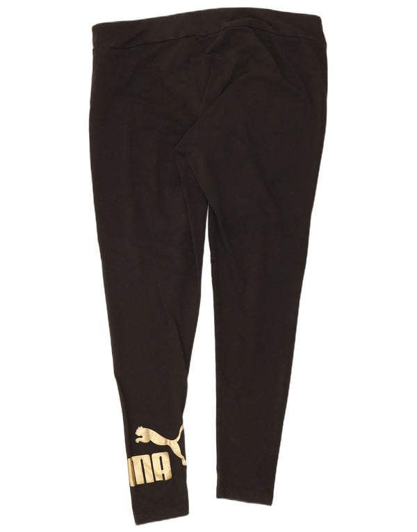 Puma Legging graphique pour femme UK 18 XL Noir Coton