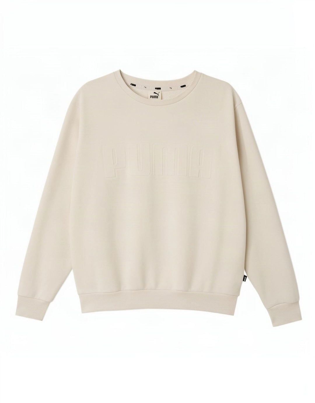 Puma Sweat-shirt graphique pour femme UK 16 Large Blanc Coton
