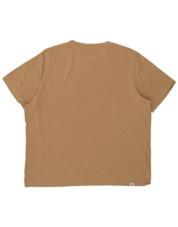 Puma T-Shirt Graphique Top XL Homme Beige Coton