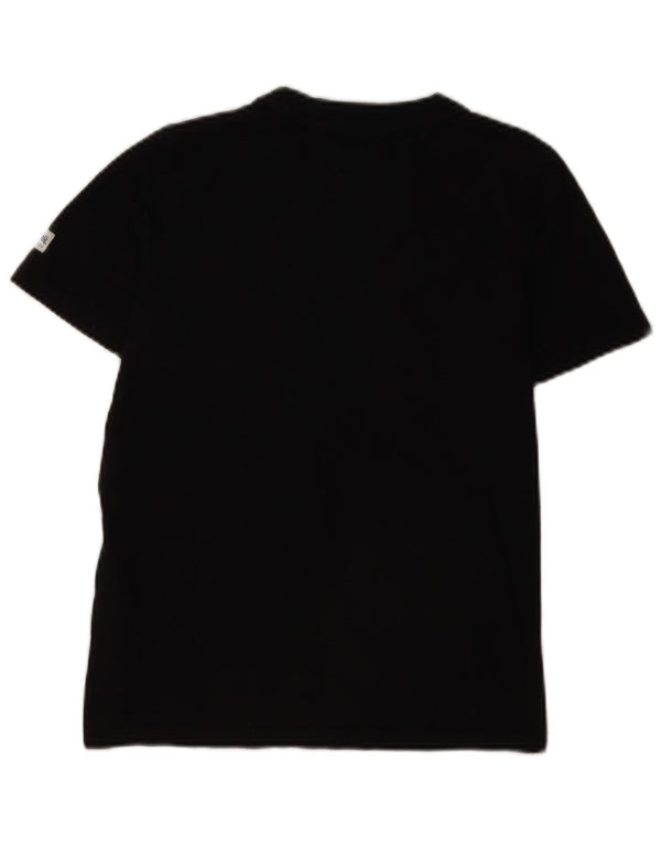 Superdry T-shirt graphique pour femme UK 8 Small Noir Coton