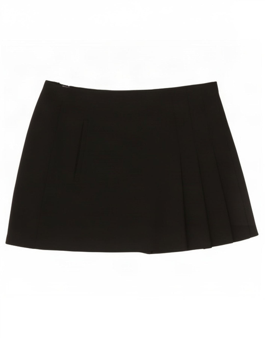 Zara Femme Mini Jupe Petit W26 Noir Polyester