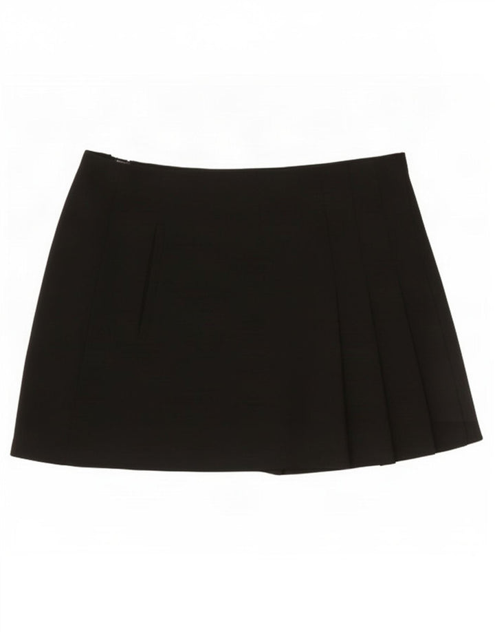 Zara Femme Mini Jupe Petit W26 Noir Polyester