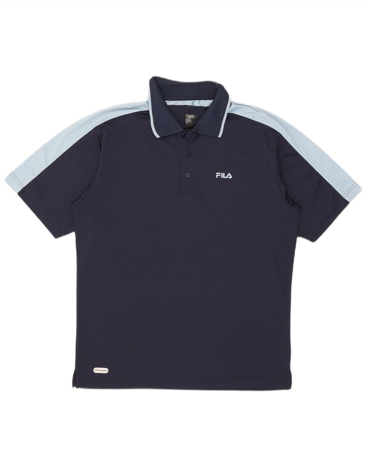 Fila Polo Homme Large Bleu Marine Colourblock