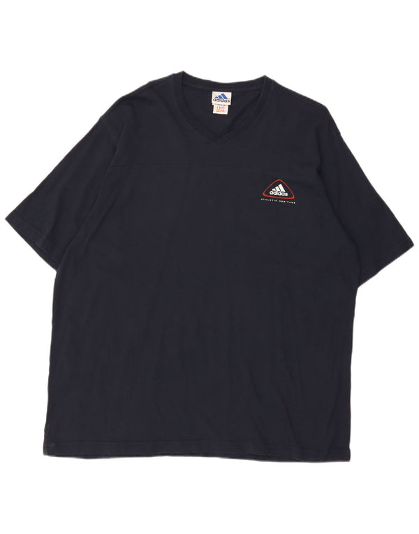 Adidas T-Shirt Homme Top XL Bleu Marine Coton