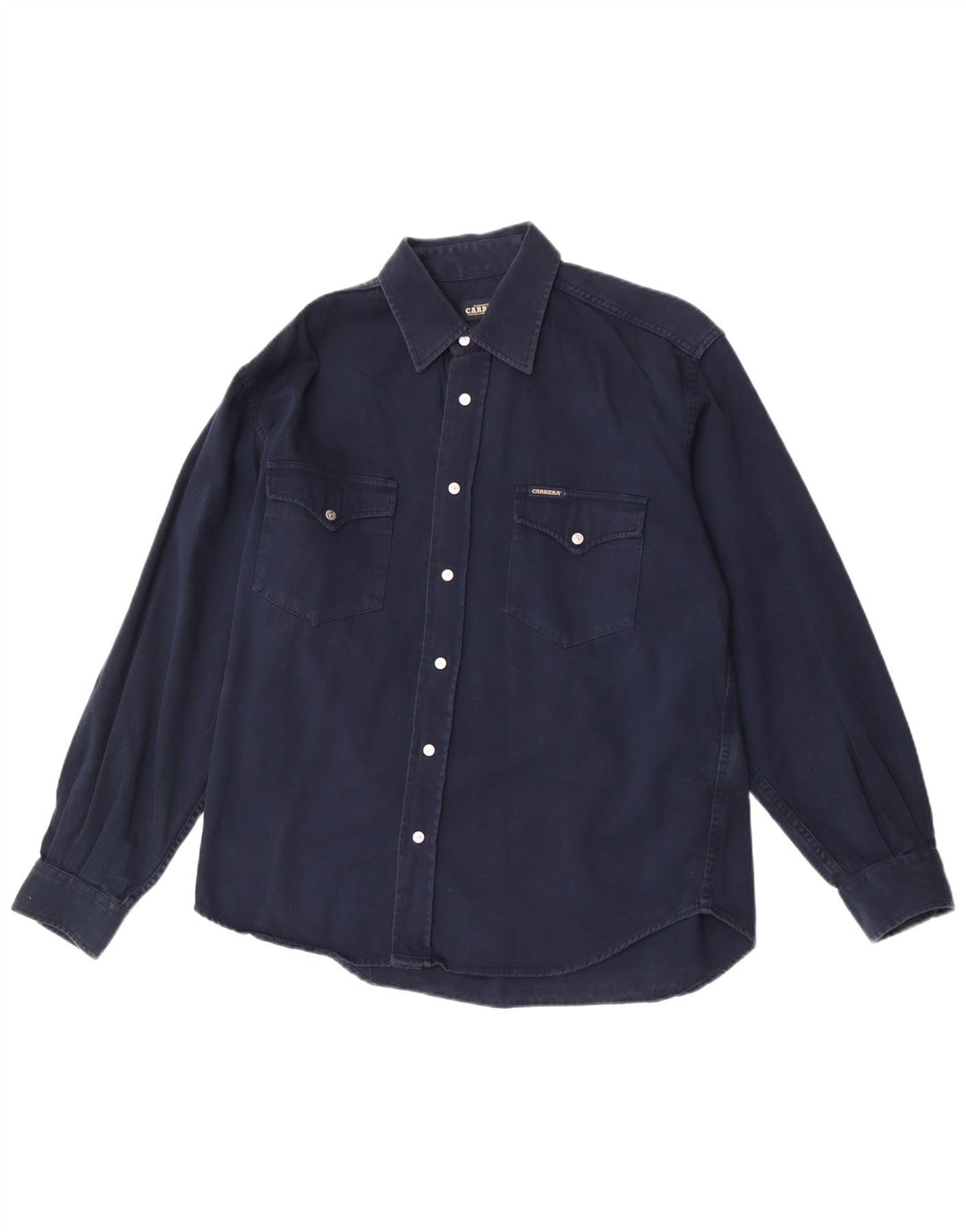 Carrera Chemise Homme Large Bleu Marine Coton