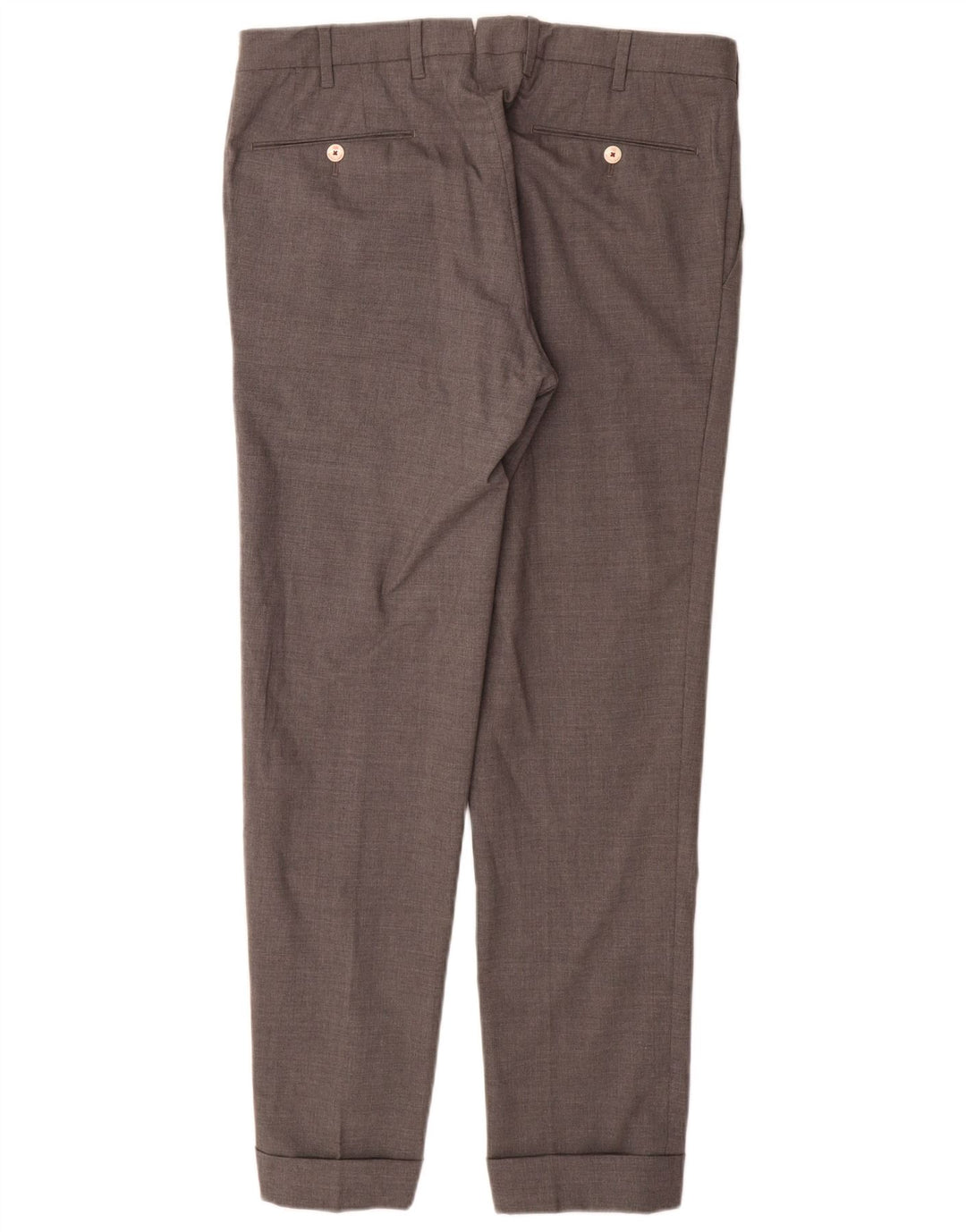 VINTAGE Pantalon de Costume Slim Homme IT 48 Moyen W32 L31 Laine Grise