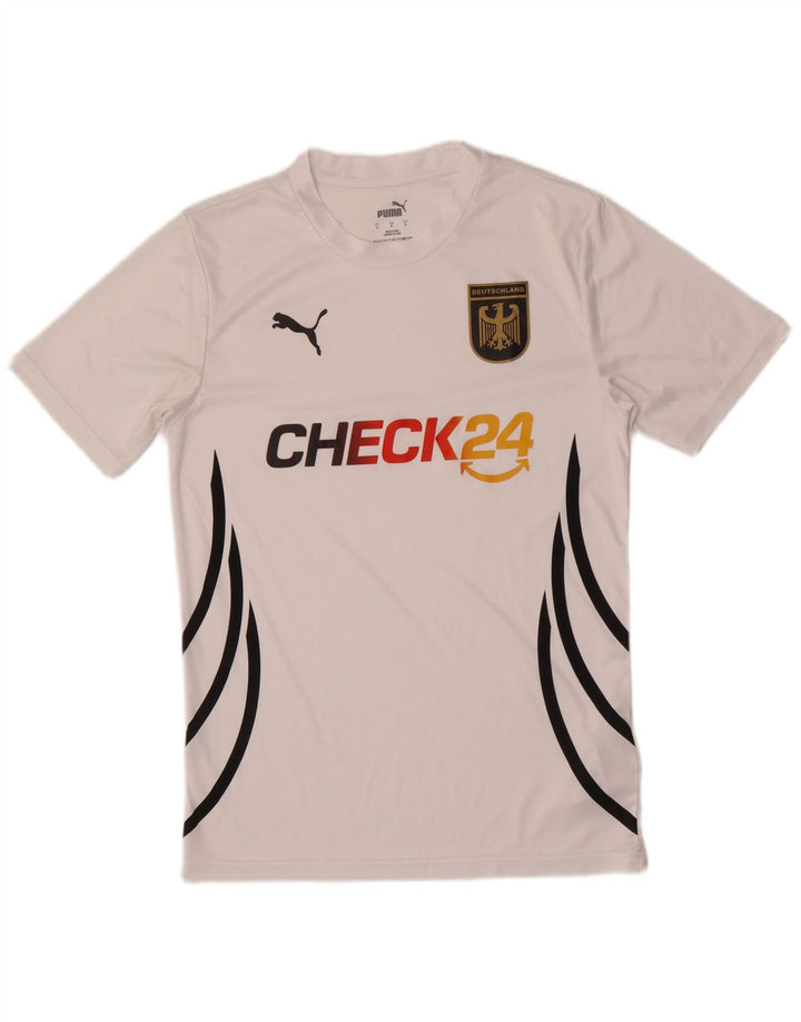 Puma T-Shirt Deutschland Graphic Homme Blanc Small Polyester Colorblock