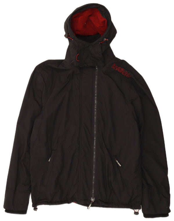 SUPERDRY Veste de pluie à capuche The Windcheater Graphic pour homme UK 44 2XL Noir