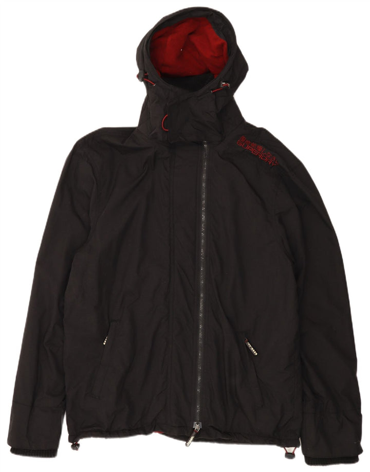 SUPERDRY Veste de pluie à capuche The Windcheater Graphic pour homme UK 44 2XL Noir