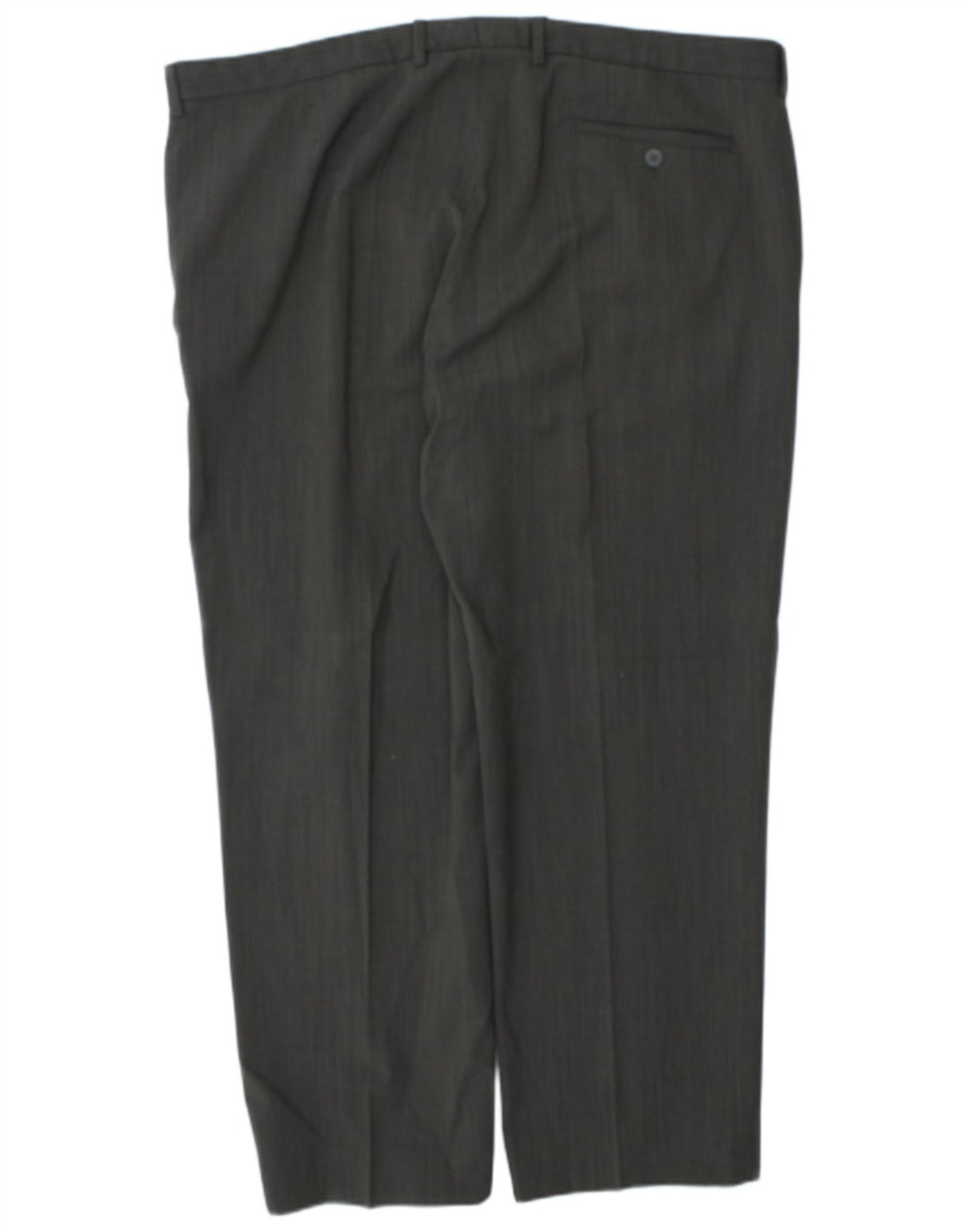 Marks & Spencer Pantalon de Costume Droit Homme W44 L30 Gris Polyester