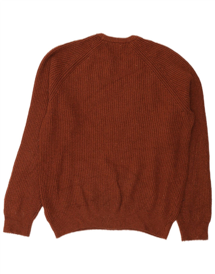 Marks & Spencer Pull Col Ras du Cou Homme Marron Moyen Polyamide