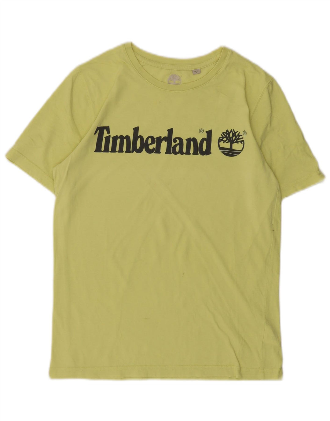 TIMBERLAND T-Shirt Graphique Garçon 13-14 ans Petit Vert Coton