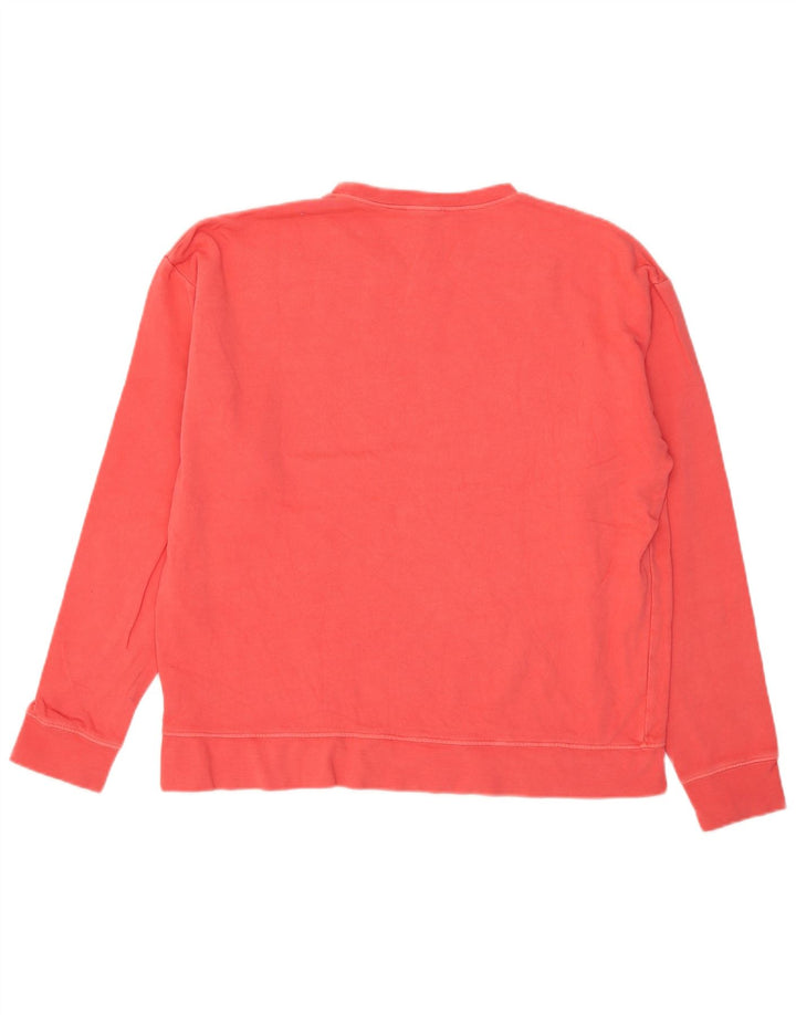 Topshop Sweat-shirt surdimensionné graphique pour femme UK 14 en coton rose moyen