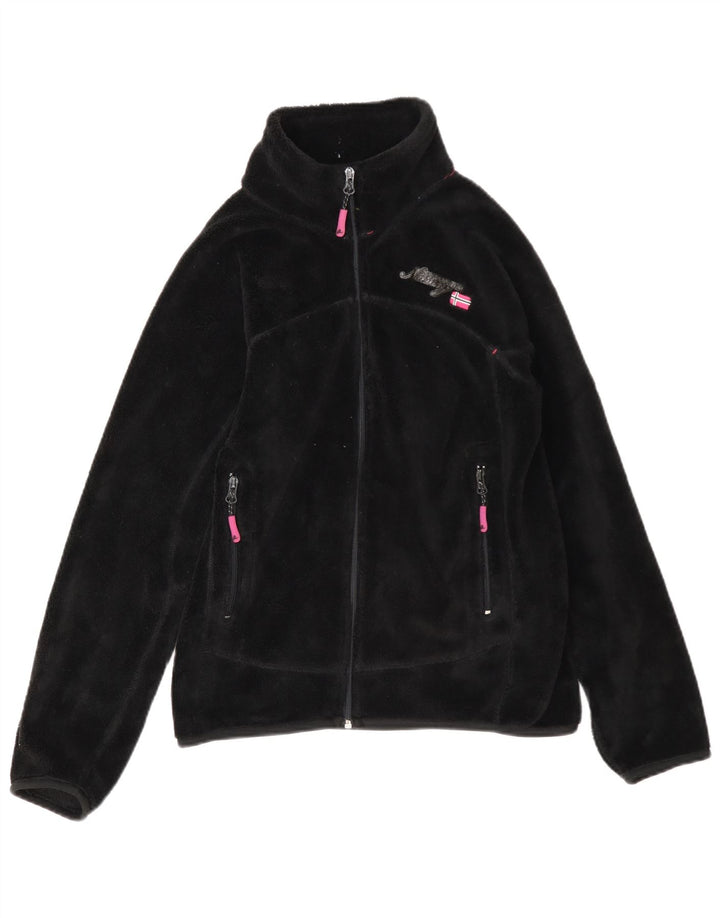 Geographical Norway Veste polaire pour femme UK 14 Medium Noir Polyester