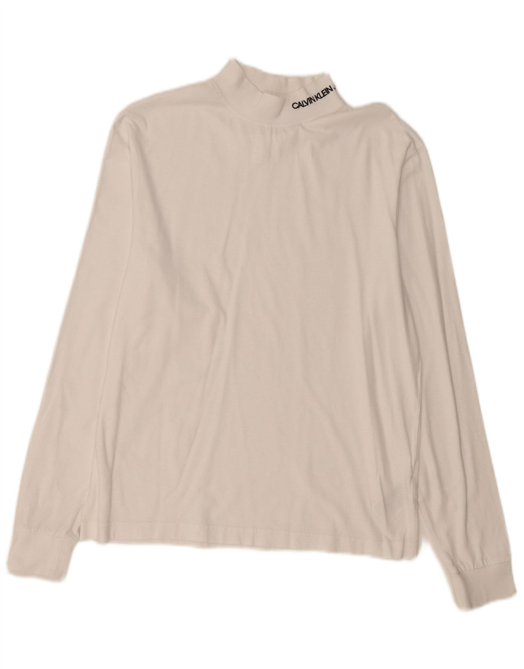 CALVIN KLEIN JEANS Haut Homme Manches Longues Petit Blanc Coton