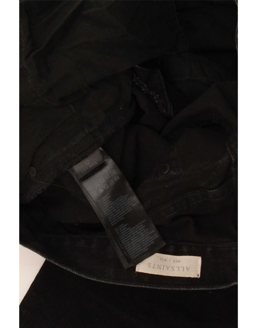All Saints Jean Slim Homme W32 L32 Noir Coton