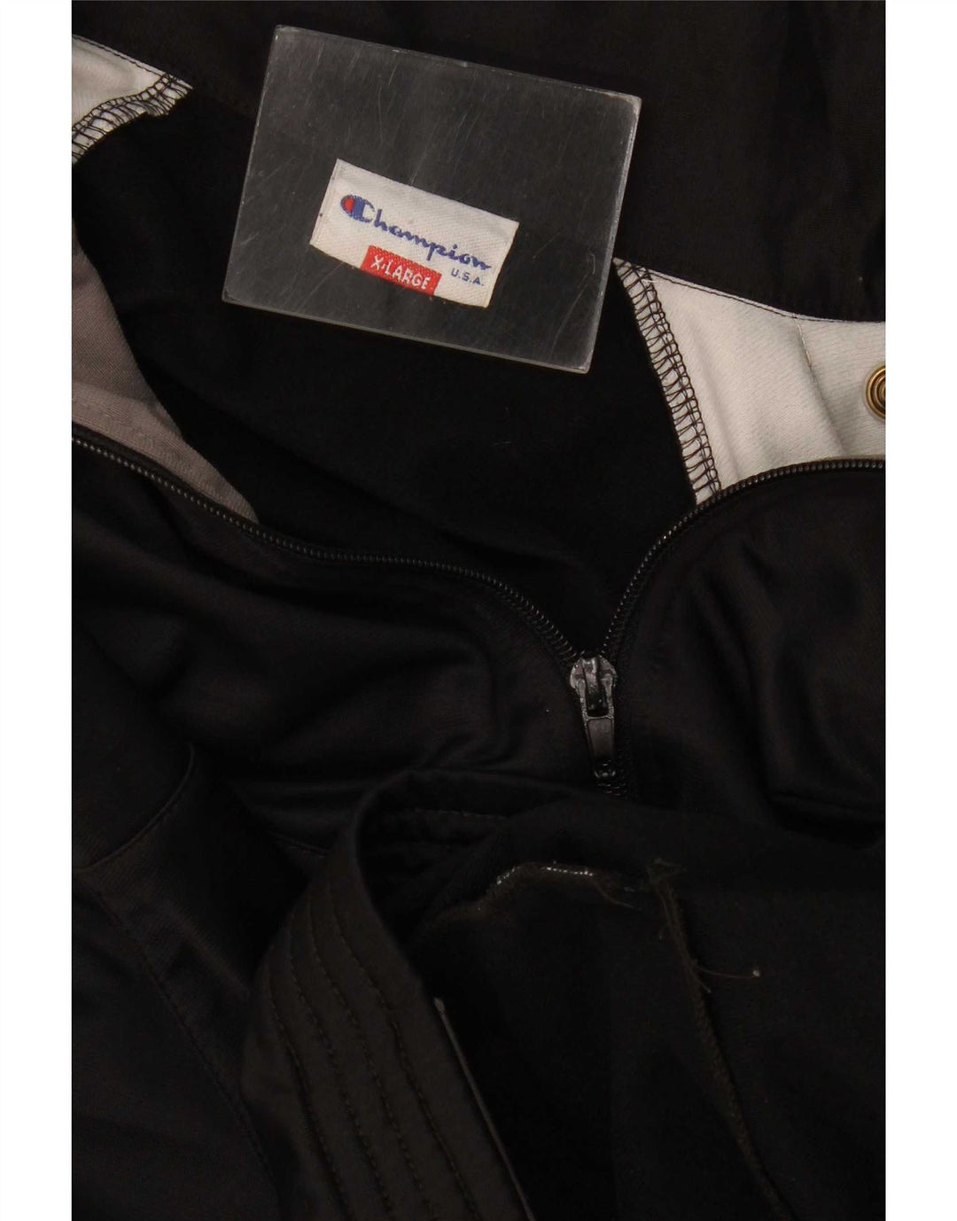 Champion Veste de Survêtement Graphique Homme XL Noir Colorblock