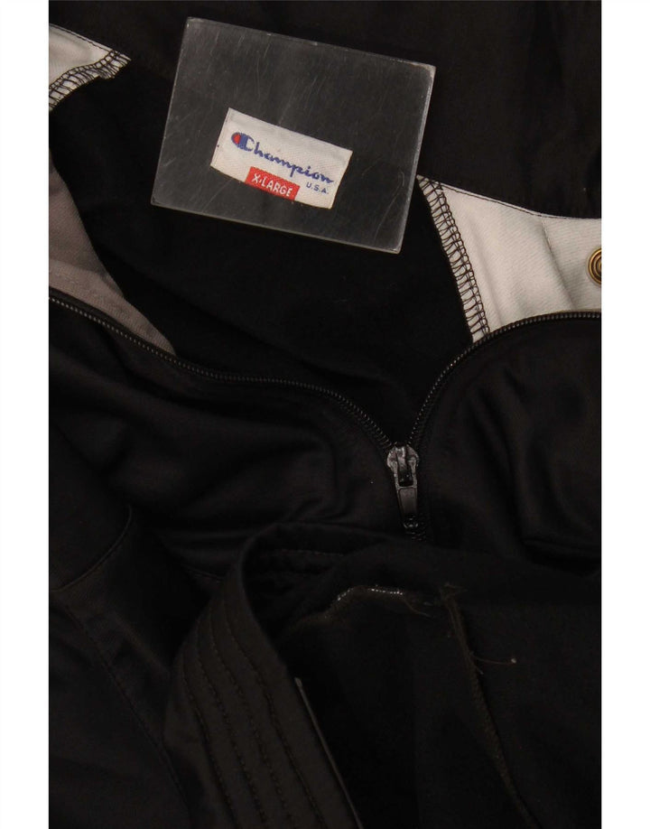 Champion Veste de Survêtement Graphique Homme XL Noir Colorblock
