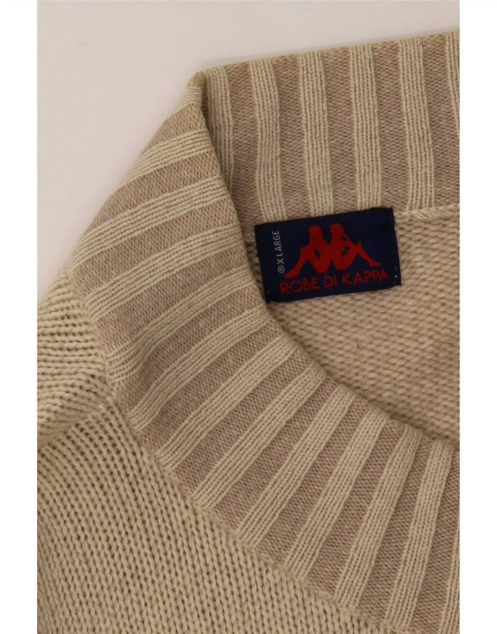 Kappa Cardigan Homme Pull XL Beige Coton