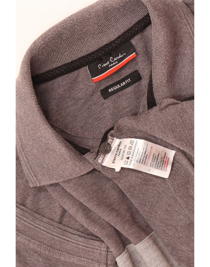 Pierre Cardin Polo Regular Fit Homme Petit Gris Colorblock Polyester