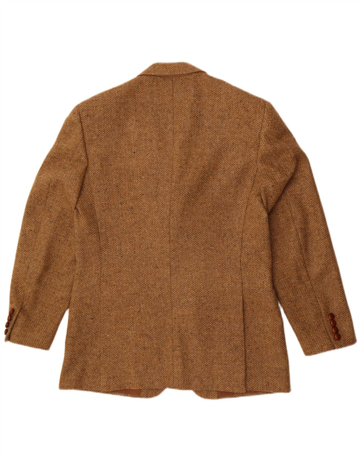 Norton & Wilson Veste blazer à 3 boutons pour homme IT 50 Grande laine marron