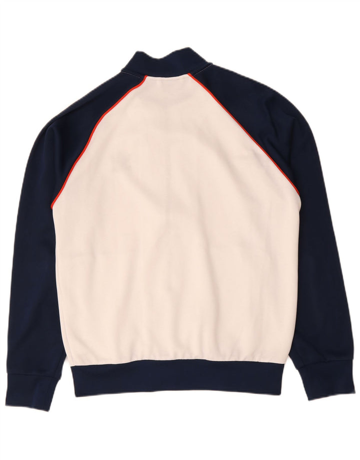Adidas Veste de survêtement pour homme en polyester color block blanc moyen
