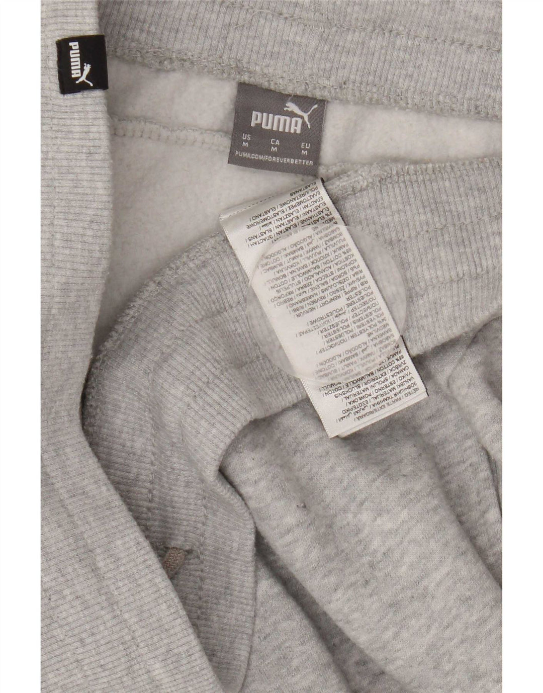 Puma Pantalon de Survêtement Joggers Homme Gris Moyen Coton