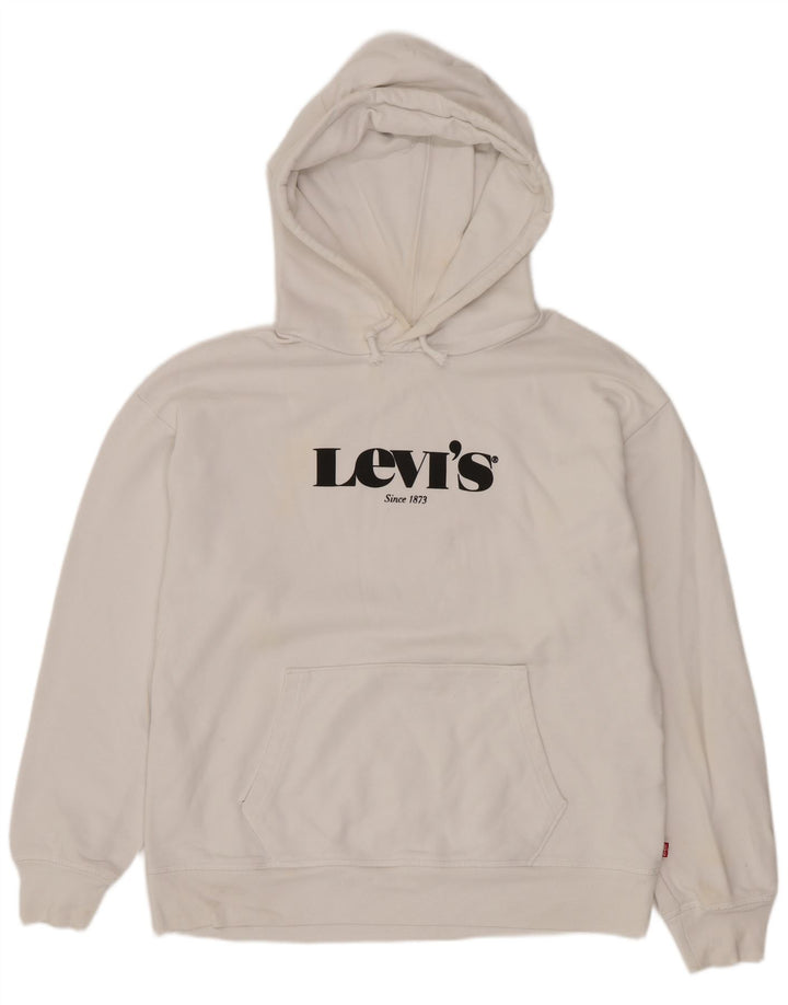 Levi's Pull à Capuche Graphic Homme Petit Blanc Coton