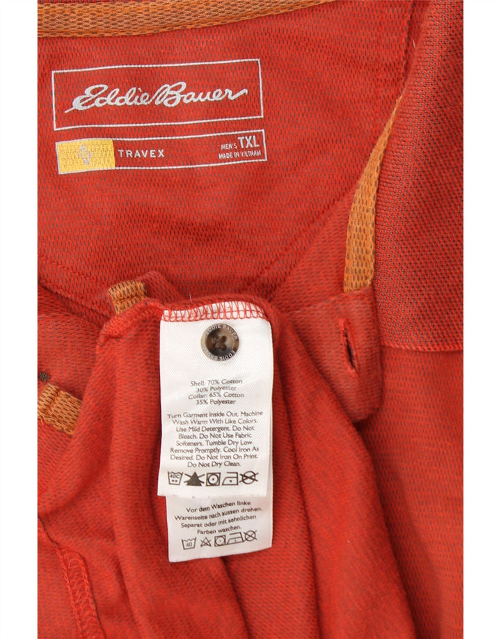 EDDIE BAUER Polo Homme XL Orange Coton