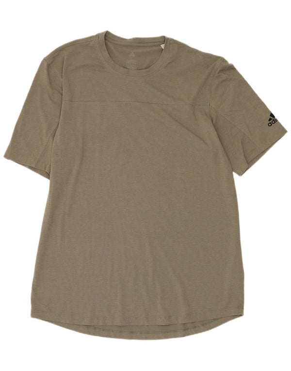 Adidas Hommes Aeroready T-Shirt Haut Large Kaki Polyester