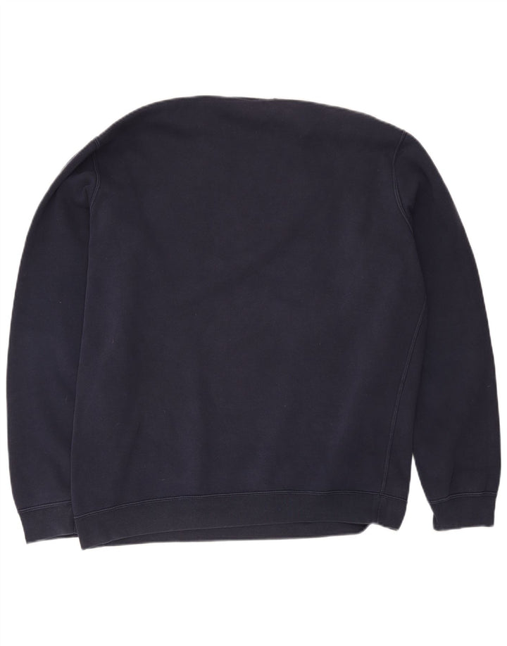 Nike Sweat-shirt pour homme en coton bleu marine Taille L
