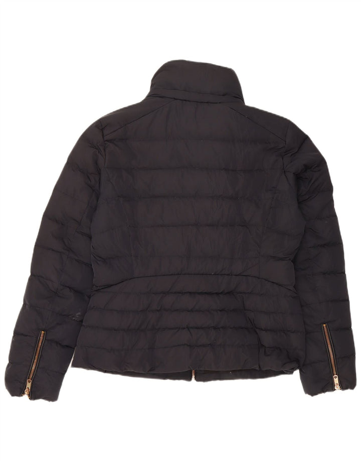 Zara Veste matelassée pour femme UK 14 Large Bleu marine