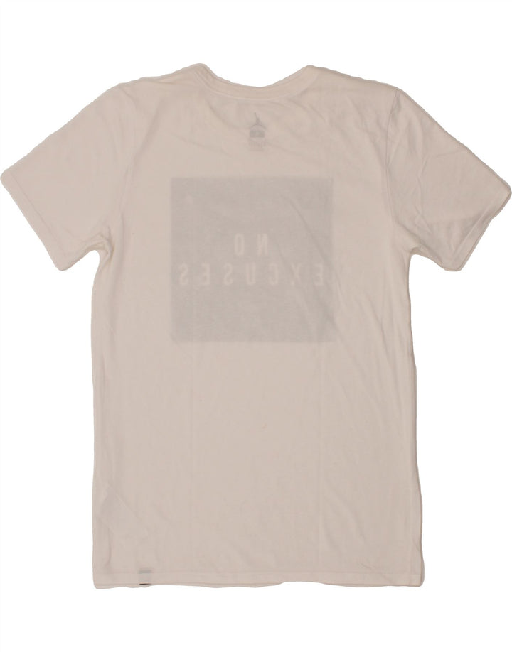 JORDAN Mens Dri Fit Graphic T-Shirt Top Small White Cotton Vintage Jordan and Second-Hand Jordan from Messina Hembry 
