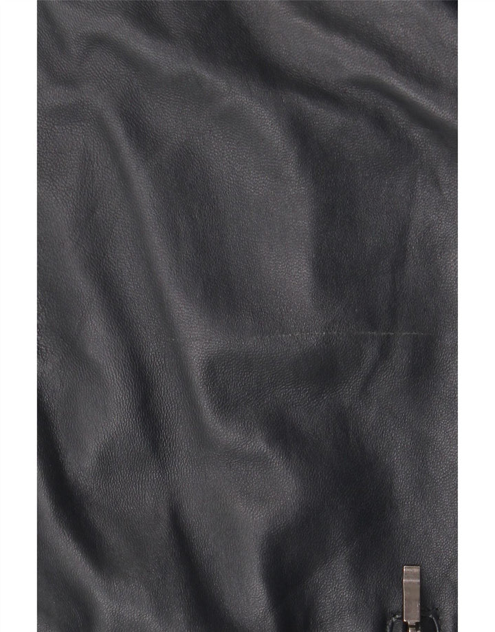 Conbipel Veste en Cuir Bomber Homme IT 56 2XL Bleu Marine