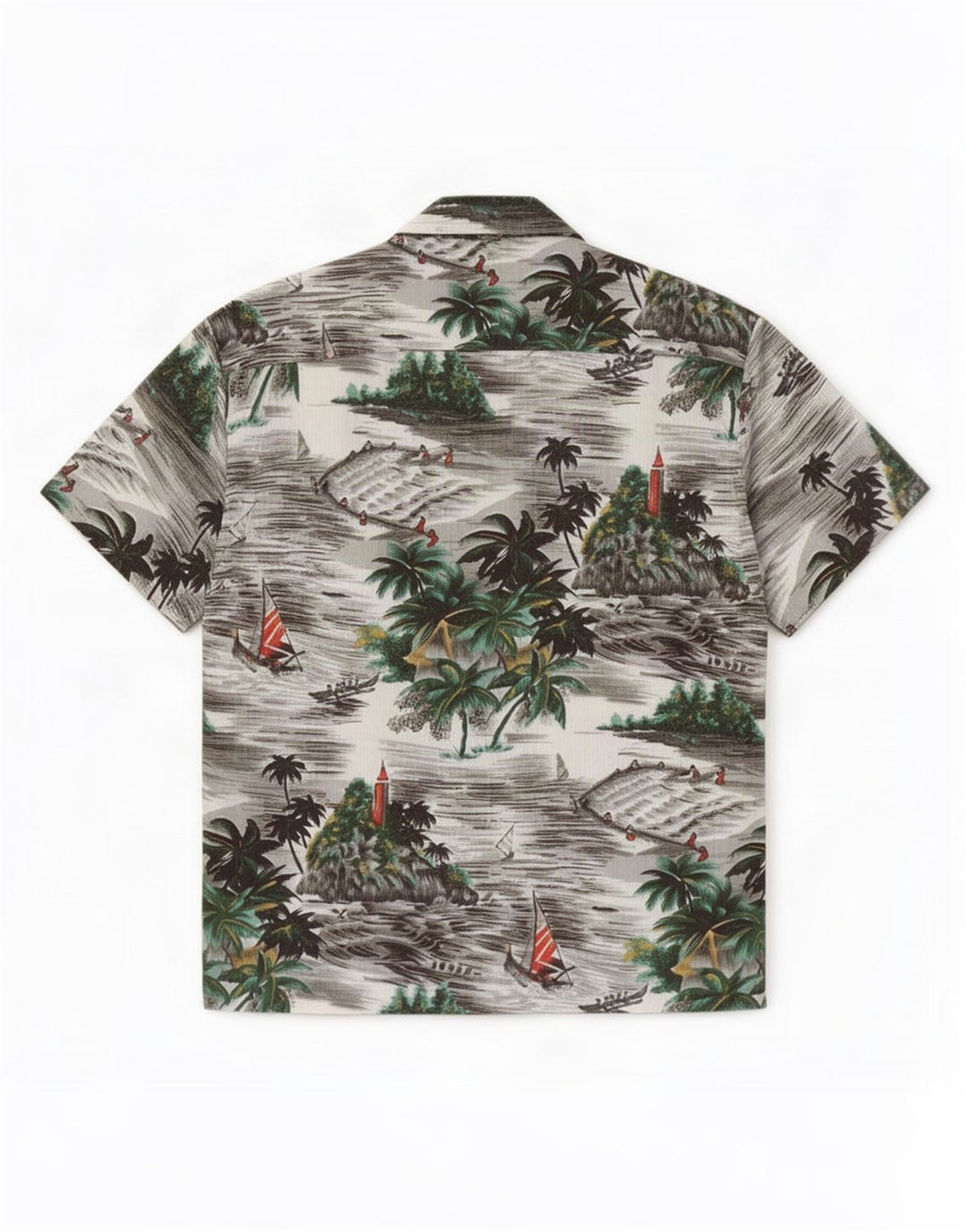 Kennington Chemise à manches courtes pour homme Large multicolore hawaïen