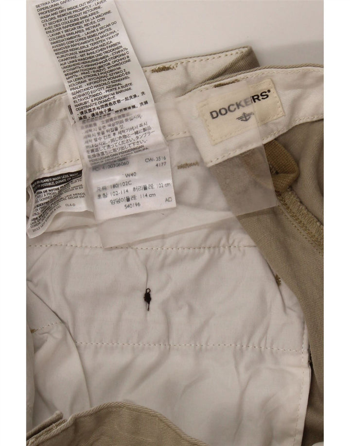 DOCKERS Short Cargo Homme W40 XL Coton Beige