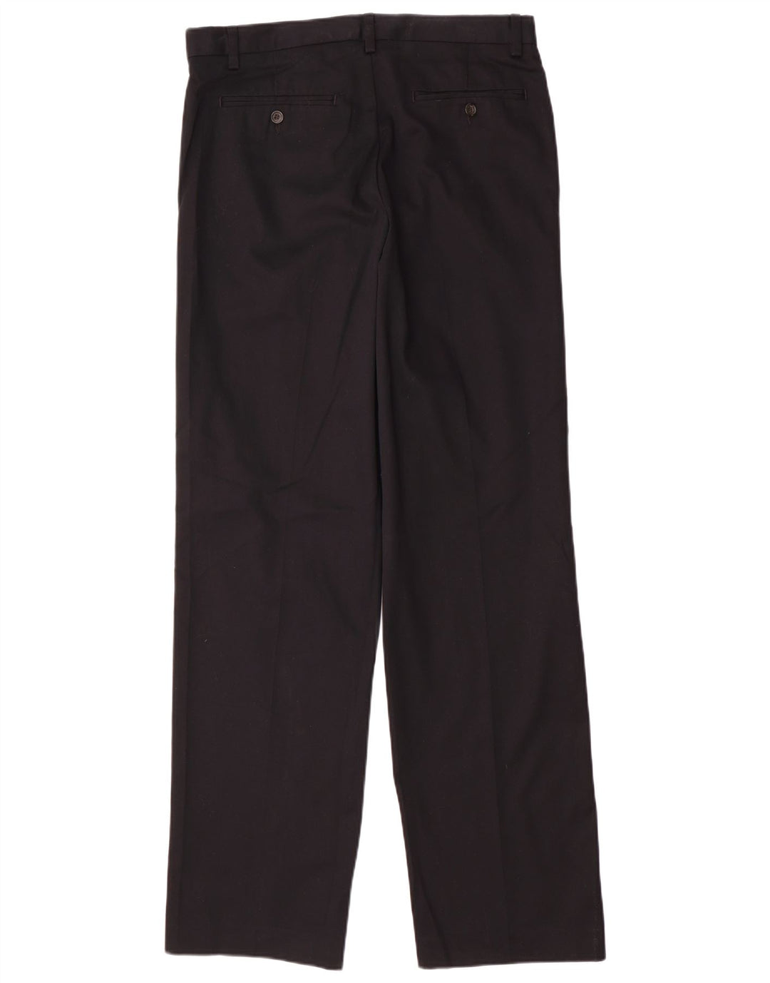 EDDIE BAUER Pantalon Chino Droit Homme W32 L34 Noir Coton