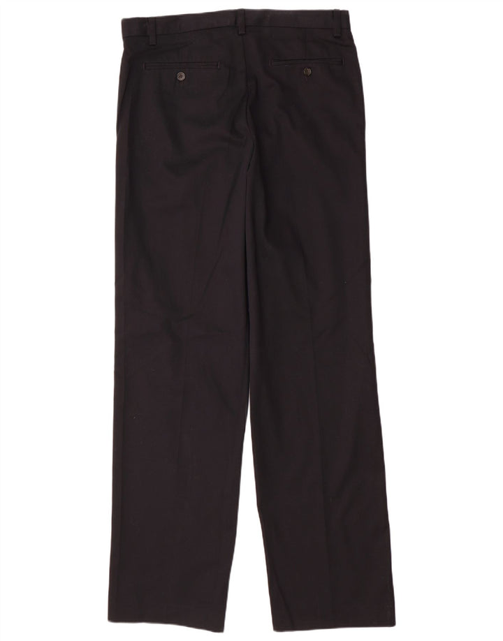 EDDIE BAUER Pantalon Chino Droit Homme W32 L34 Noir Coton