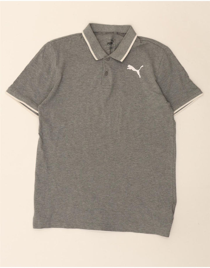 Puma Polo Homme Gris Moyen Coton