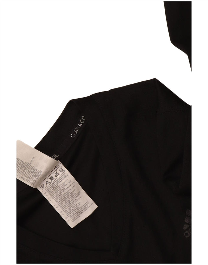 Adidas Climacool Top à manches longues pour femme UK 16 Large Noir Polyester