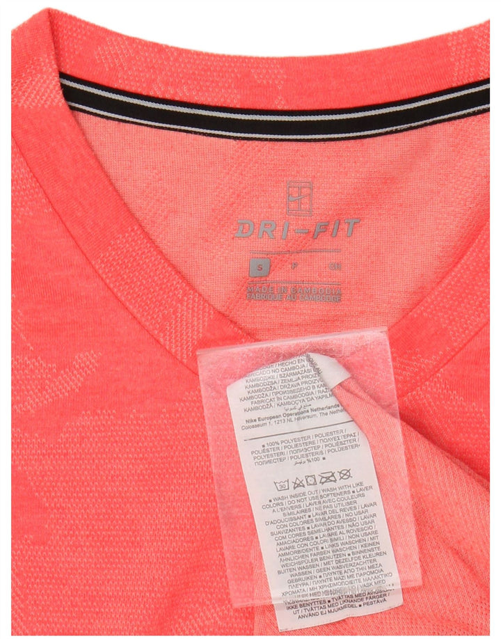 NIKE Hommes Dri Fit T-Shirt Haut Petit Rose Camouflage Polyester