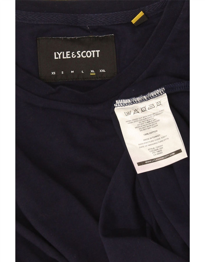 Lyle & Scott T-Shirt Homme Top XL Bleu Marine Coton